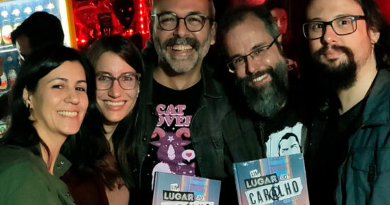 Lançamento do quadrinho no bar Gárgula, em Santa Maria